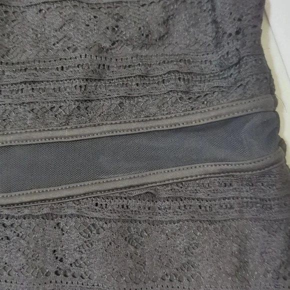 NWT Guess LS Francis Ruffle Lace Dress, Color Black Size 10 - Picture 8 of 16